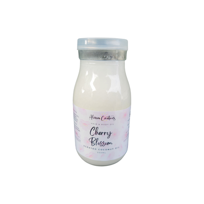 Cherry Blossom Scented Coconut Oil - Almira Creations