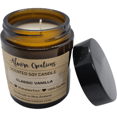 Classic Vanilla - Scented Soy Candle - Almira Creations