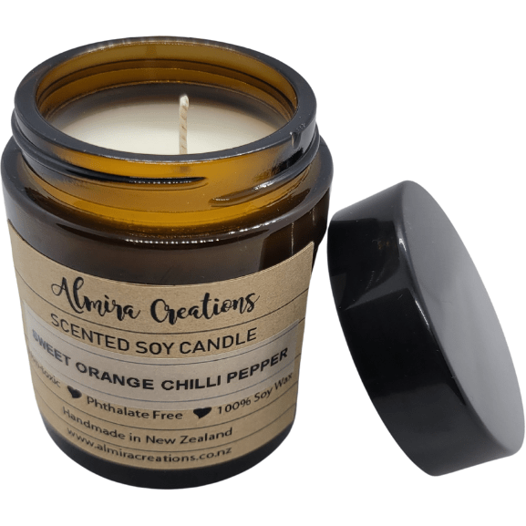 Sweet Orange Chilli Pepper - Scented Soy Candle - Almira Creations