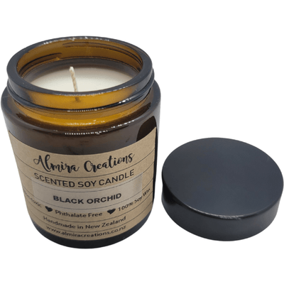 Black Orchid - Scented Soy Candle - Almira Creations