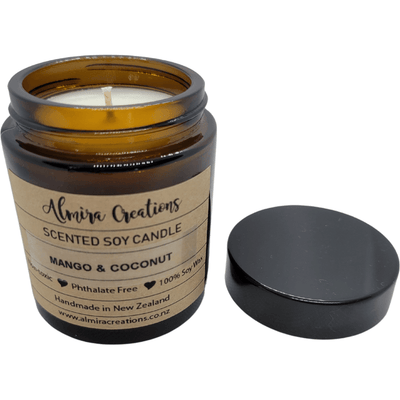 Mango & Coconut - Scented Soy Candle - Almira Creations