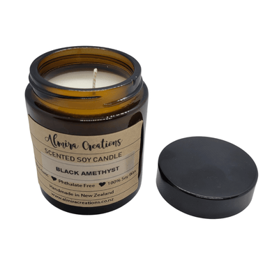 Black Amethyst - Scented Soy Candle - Almira Creations