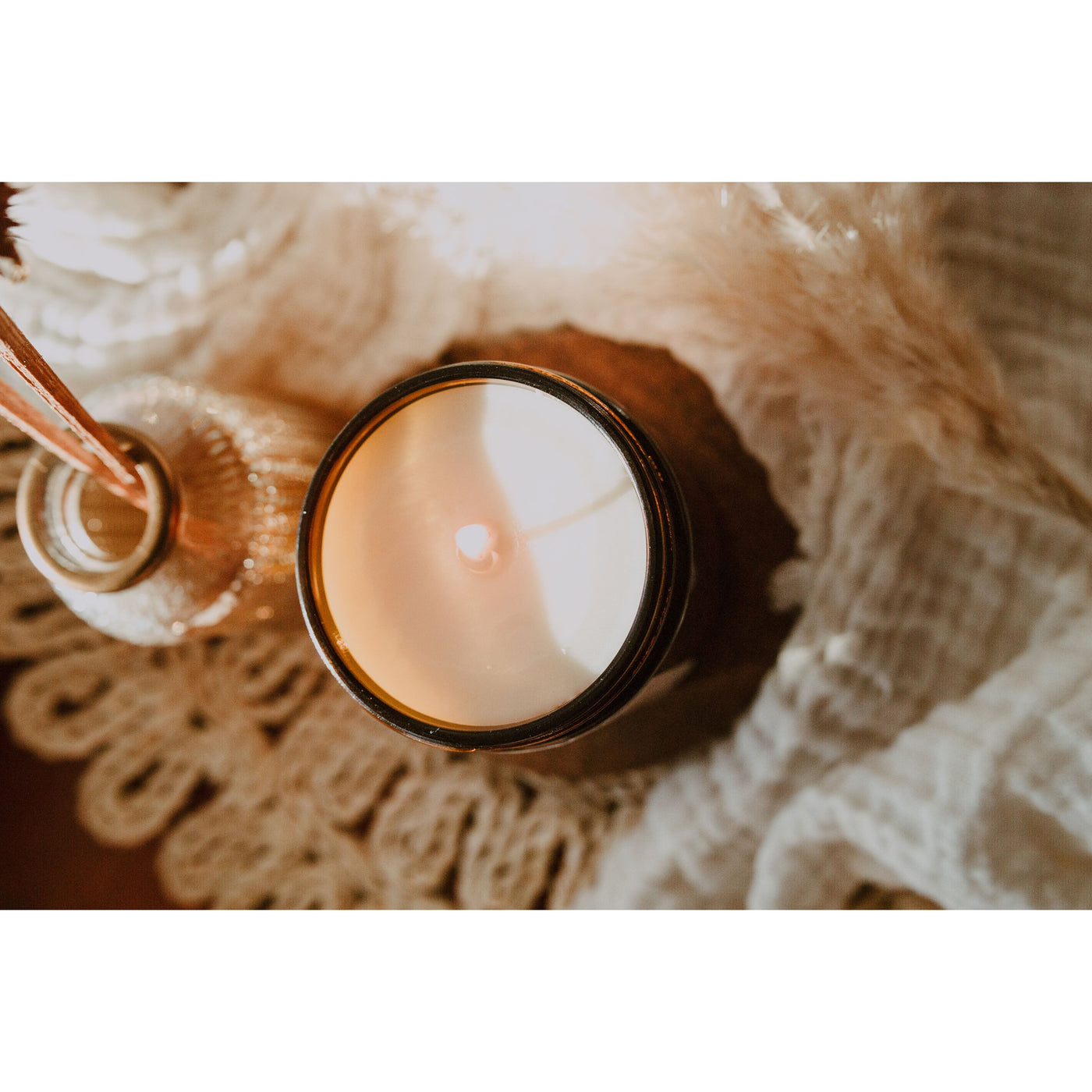 Incense & Amber - Scented Soy Candle - Almira Creations
