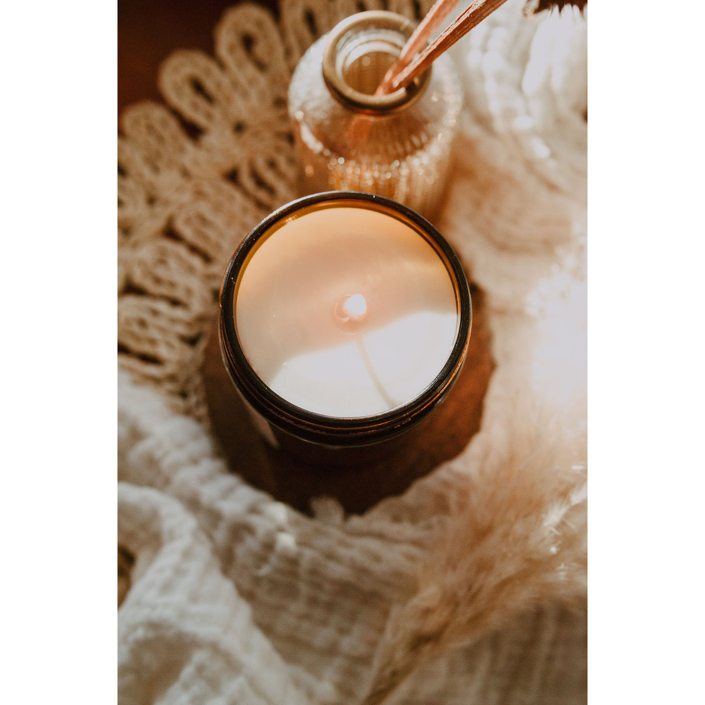 Peach Nectar - Scented Soy Candle - Almira Creations
